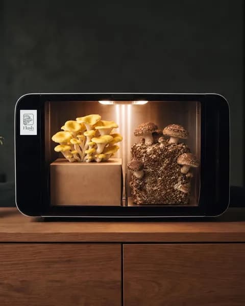 Clean version: Flush growing Golden Oyster and Shiitake