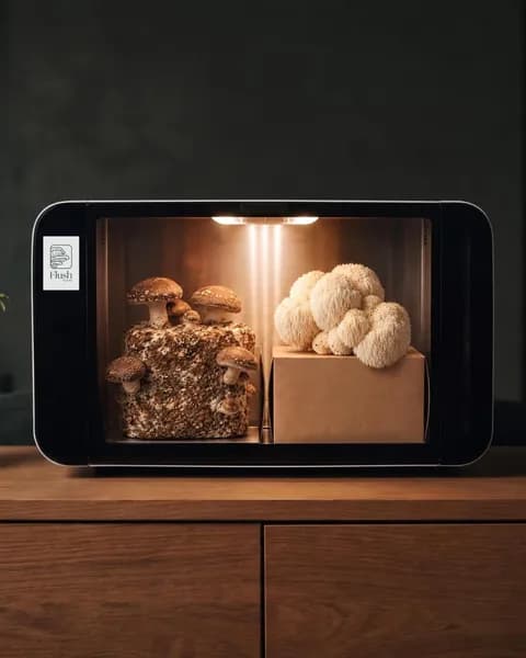 Clean version: Flush growing Shiitake and Lion’s Mane
