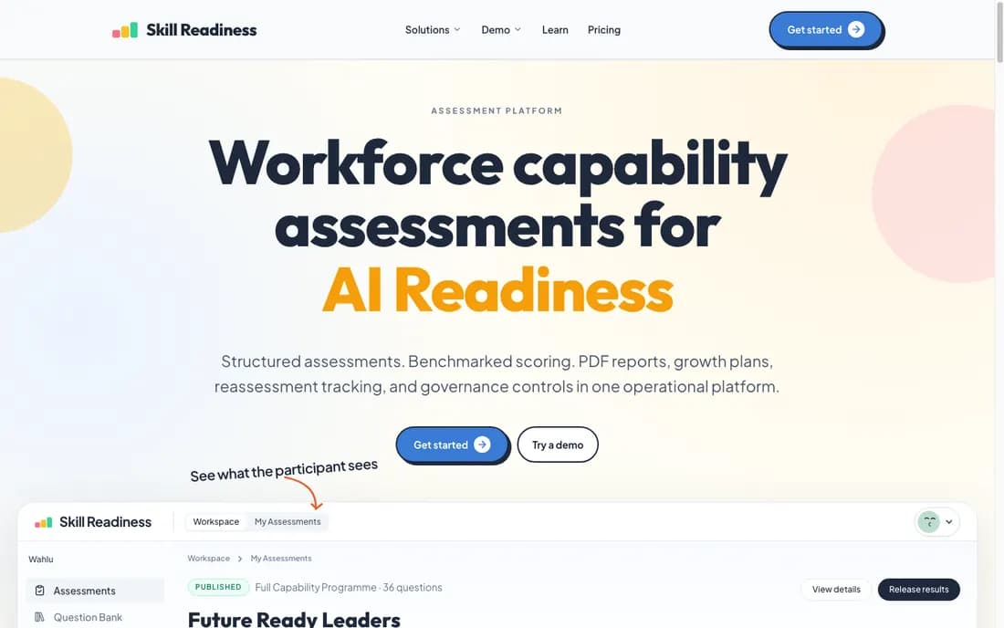 Skill Readiness project screenshot